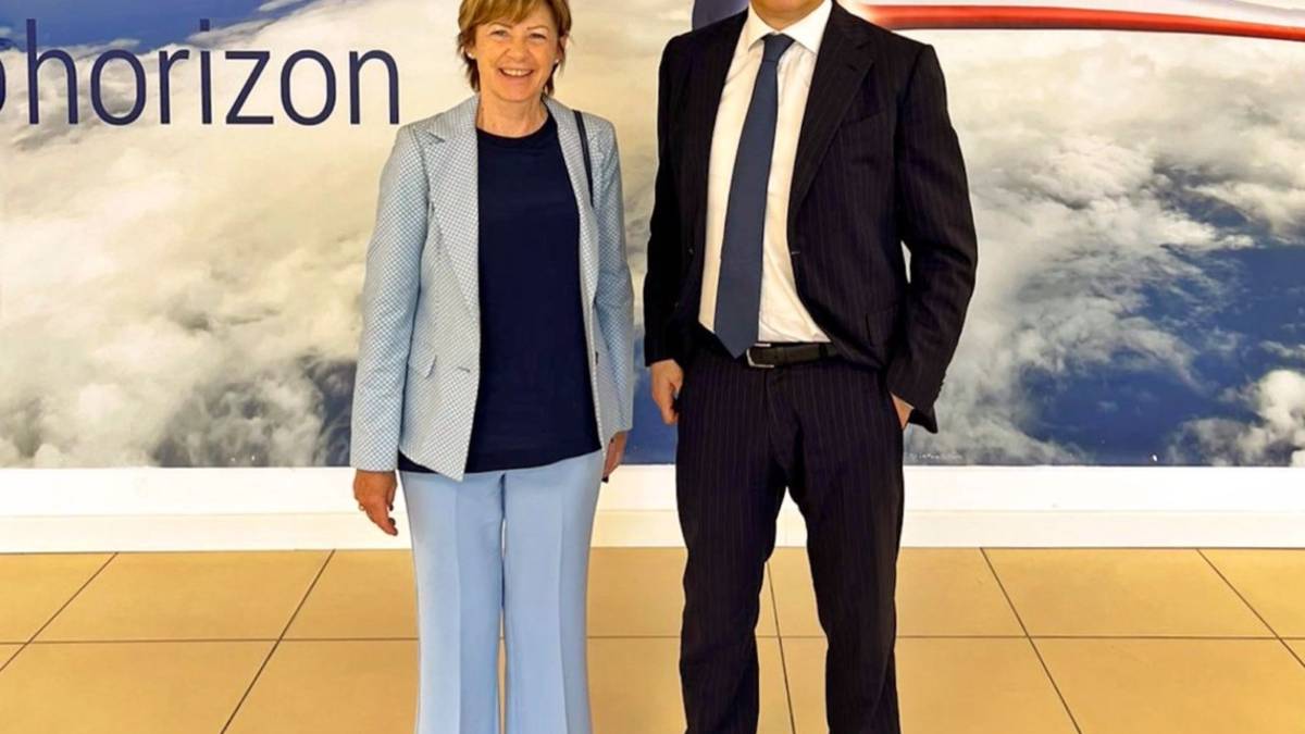 Angelini, candidata sindaco di Riccione in visita all’Aeroporto
