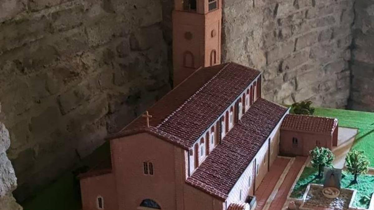La riproduzione della chiesa di San Vittore in miniatura