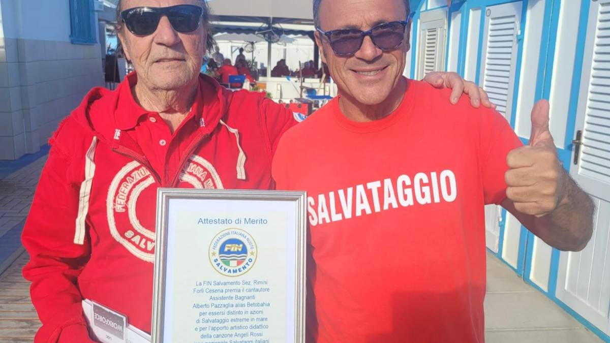 Riccione, un premio a Betobahia, il salvataggio-cantante