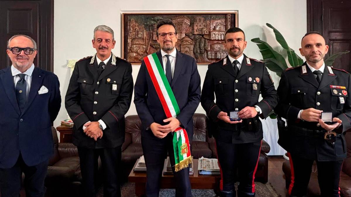 Da sinistra: Fusignani, Trezza, Barattoni, Buccarello e Lo Mele