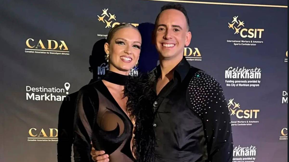 Arianna Moretti e il suo partner Elia Marzocchi al Toronto World Cup