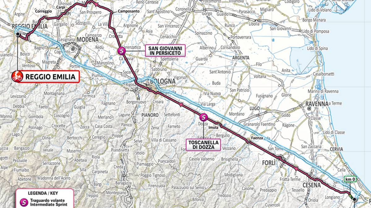 Mercoledì 18 torna il giro d’Italia, le modifiche alla viabilità a Cesena e Castel Bolognese