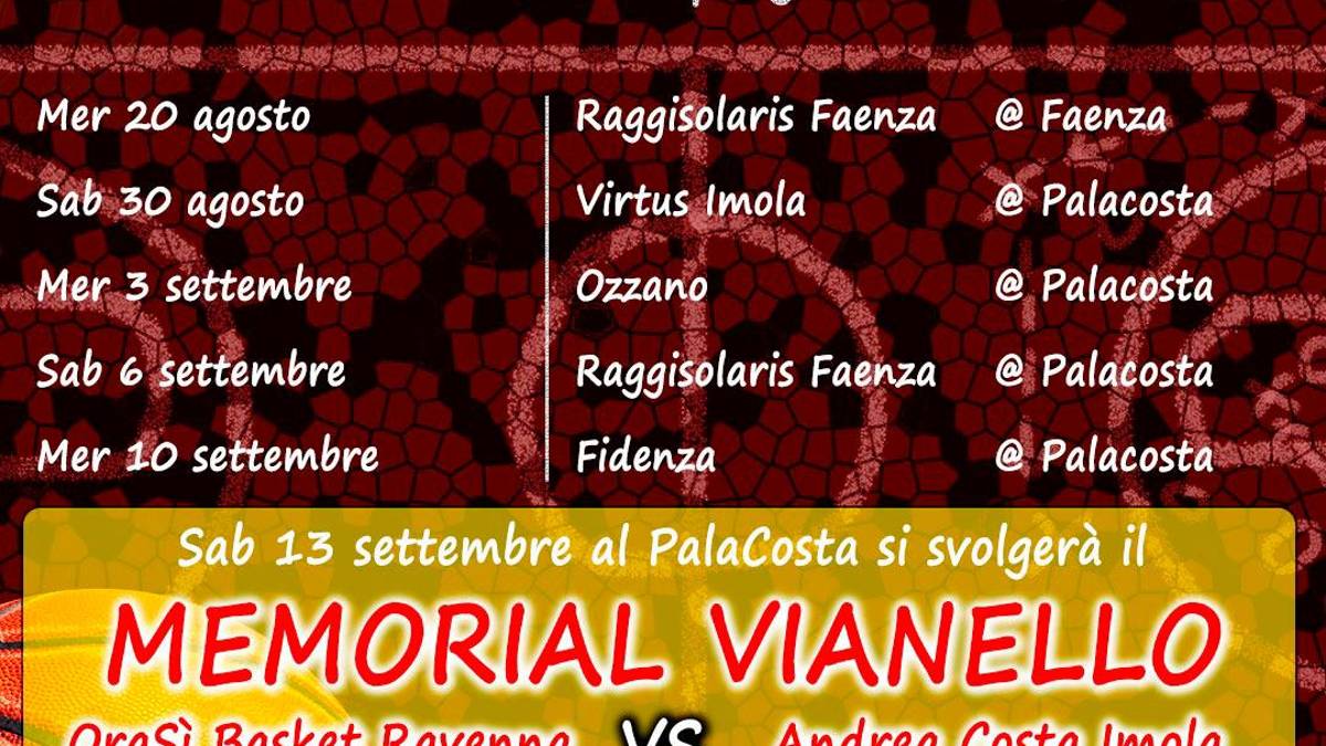 OraSì, ecco il programma amichevoli: debutto il 20 agosto a Faenza