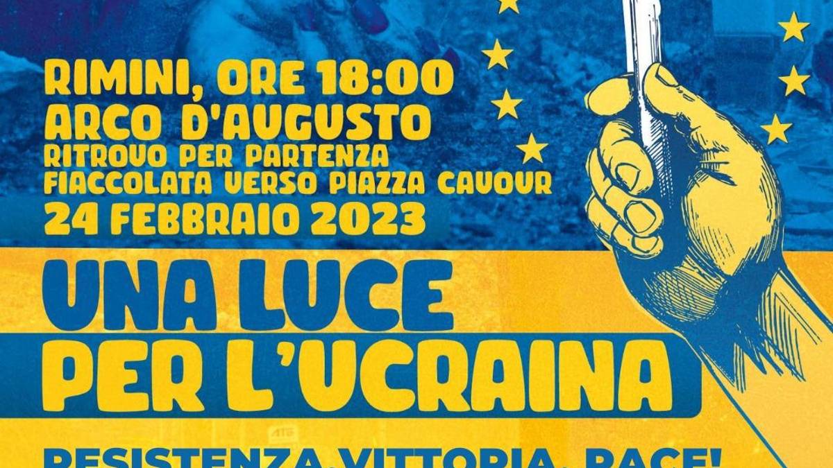 Rimini, il 24 febbraio fiaccolata per la pace in Ucraina