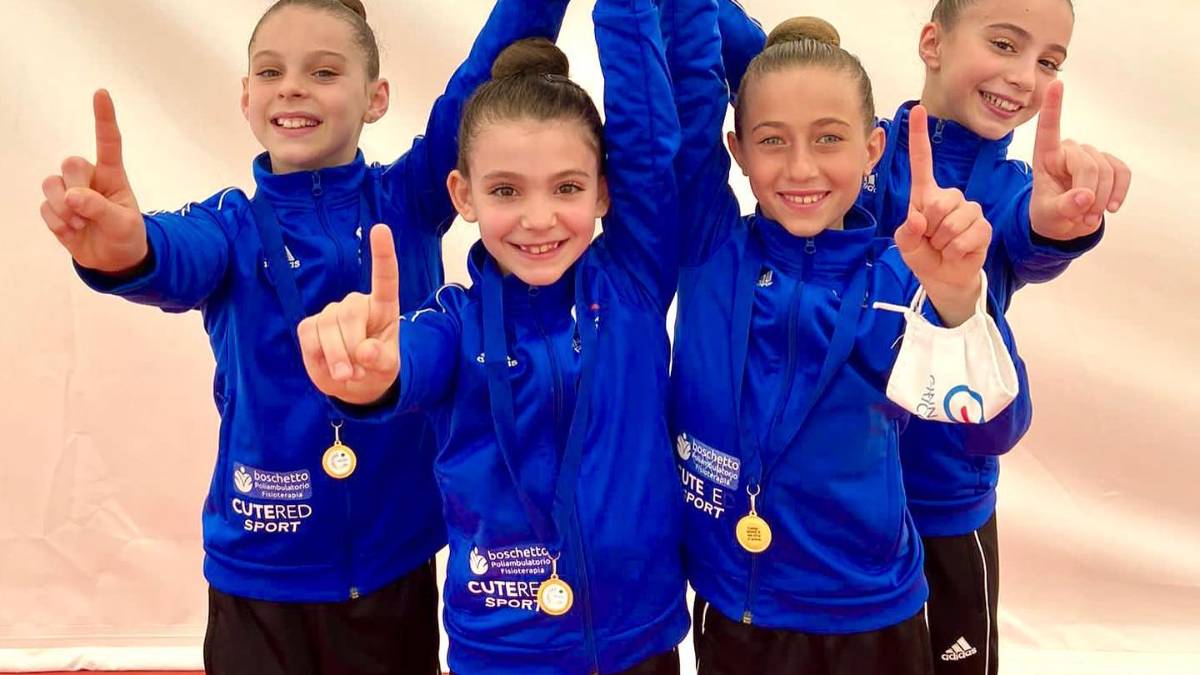 Ginnastica ritmica, Riccione: le Allieve D sono d'oro ai regionali di Ravenna