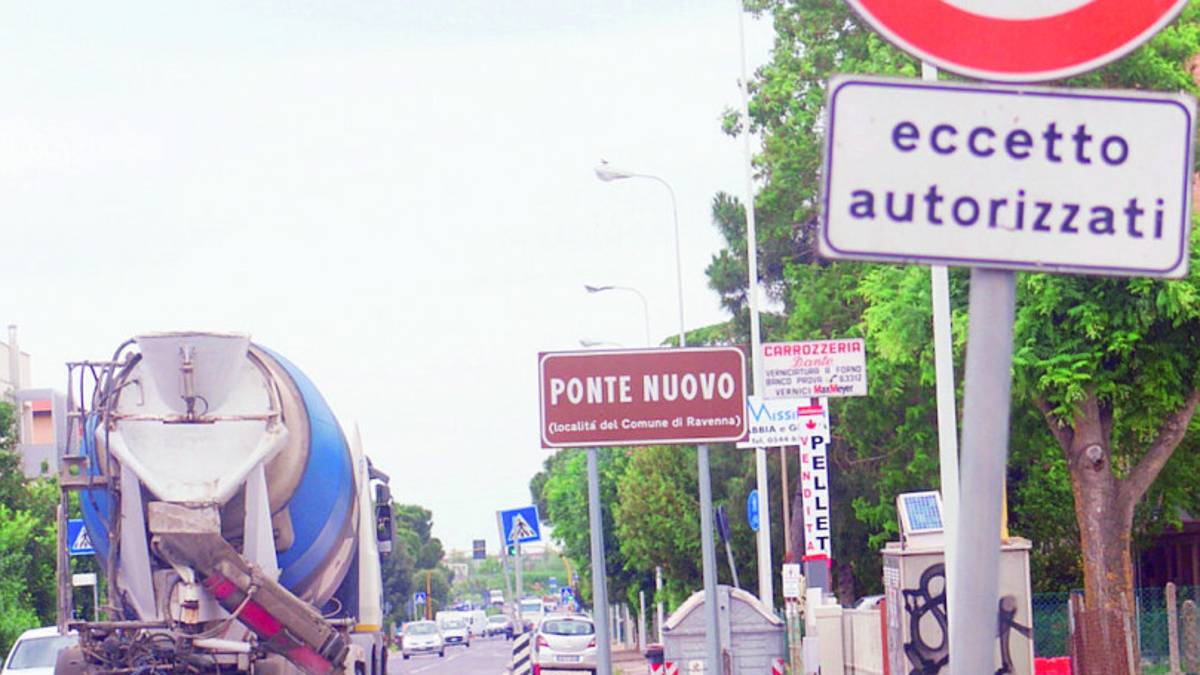 Ravenna, arriva il sistema contro i tir che passano da Ponte Nuovo