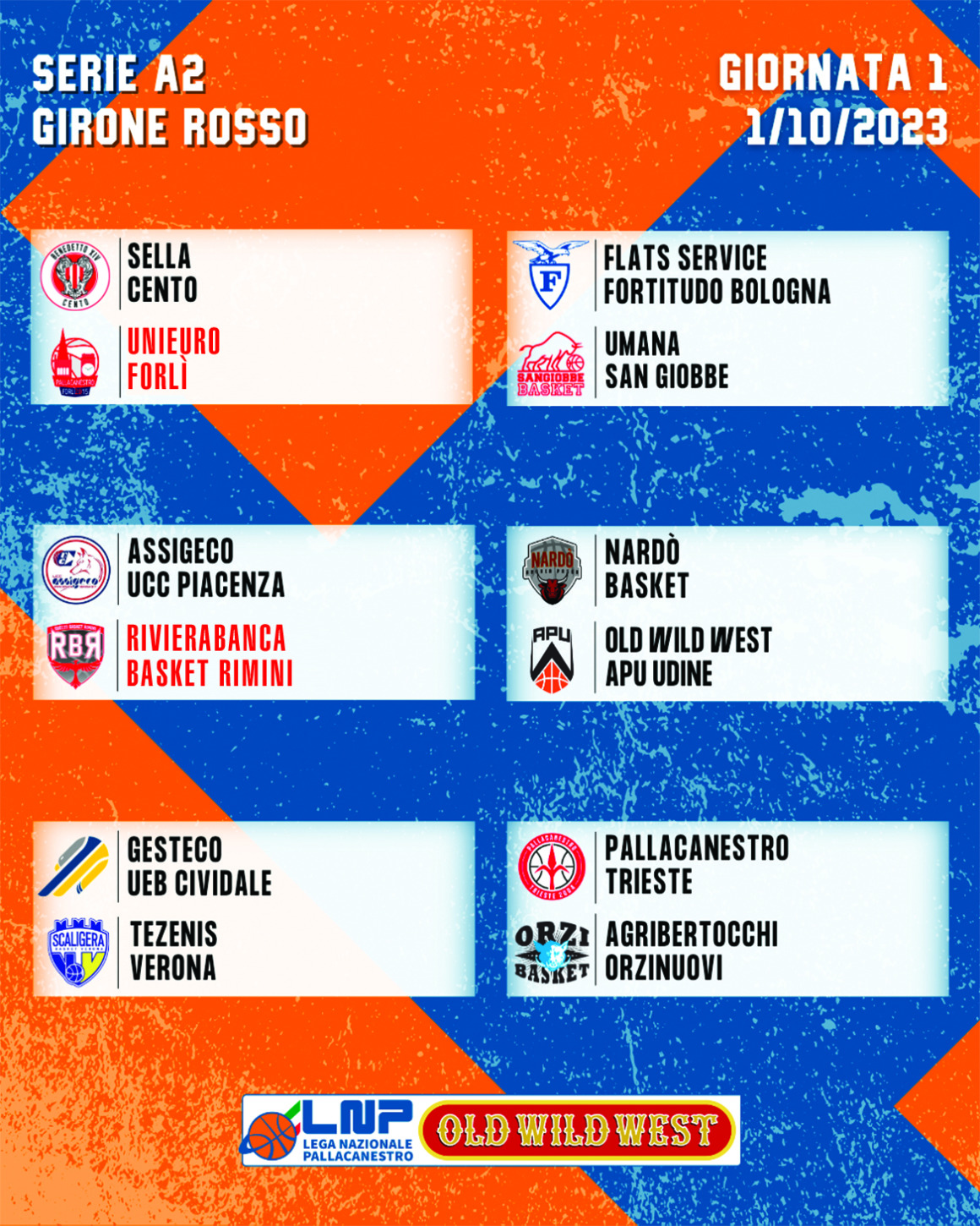 Basket A2, si comincia con Cento-Forlì e Piacenza-Rimini