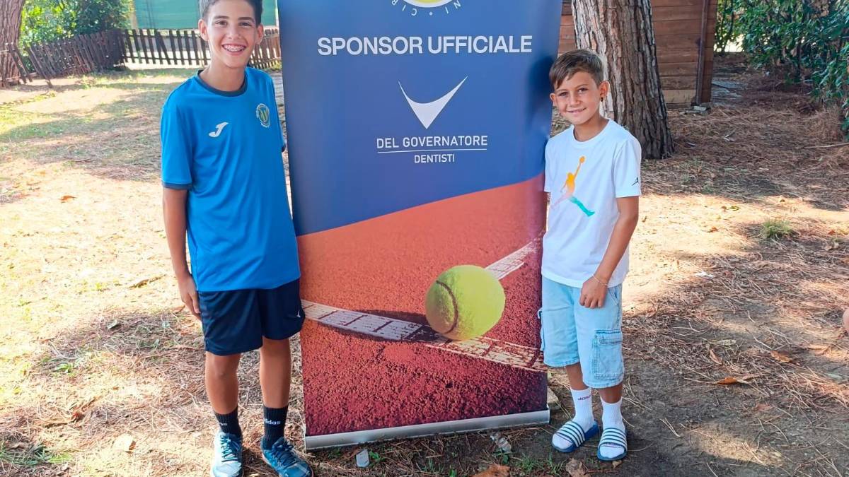 L’Under 14 Tommaso Semprini e l’Under 12 Diego Lombardi