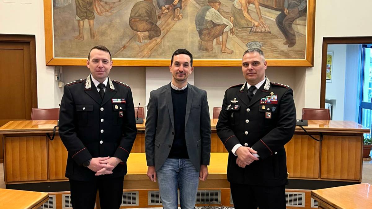 Cesenatico, il nuovo comandante provinciale dei carabinieri ricevuto dal sindaco
