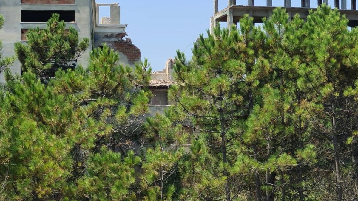 Crollo parziale alla Colonia Varese di Milano Marittima