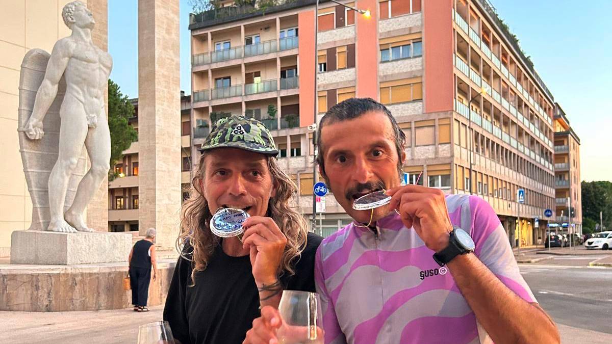 Maicol Ravaioli e Matteo Alessandrini al rientro da Capo Nord
