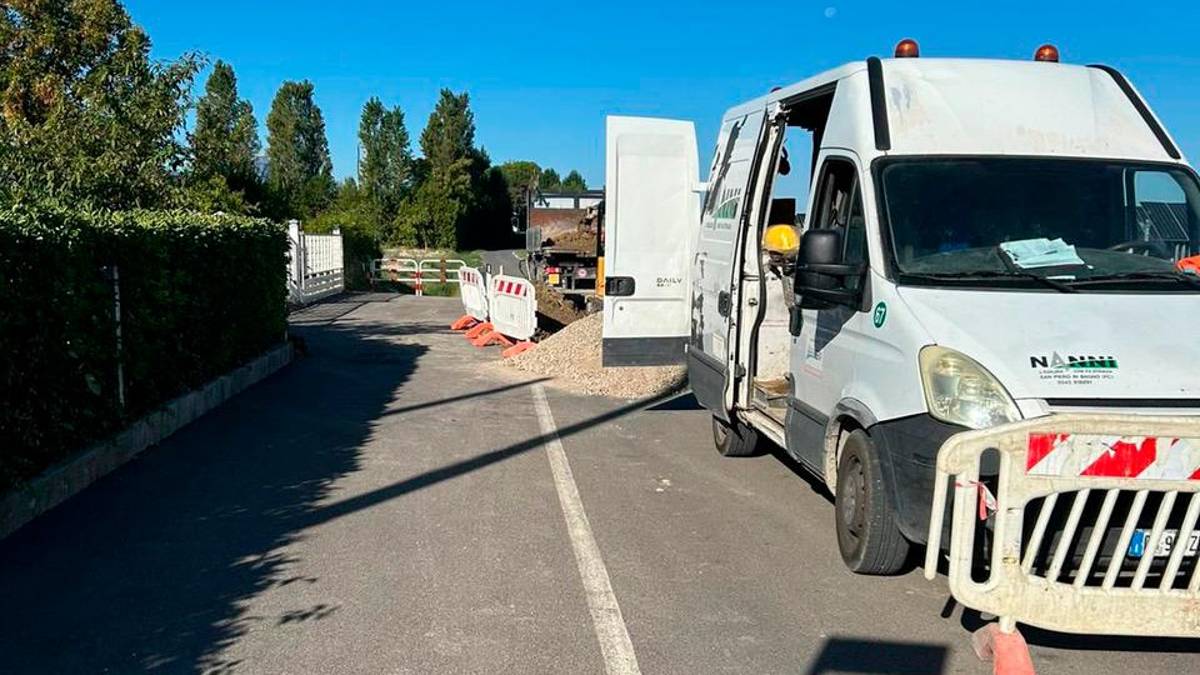 Lavori alle tubature