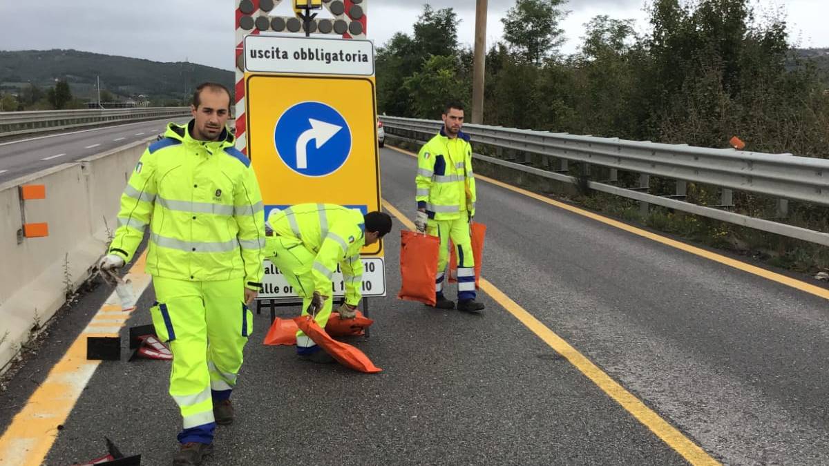 Riaperta l'E45 anche ai mezzi pesanti. Il viadotto Puleto è sicuro
