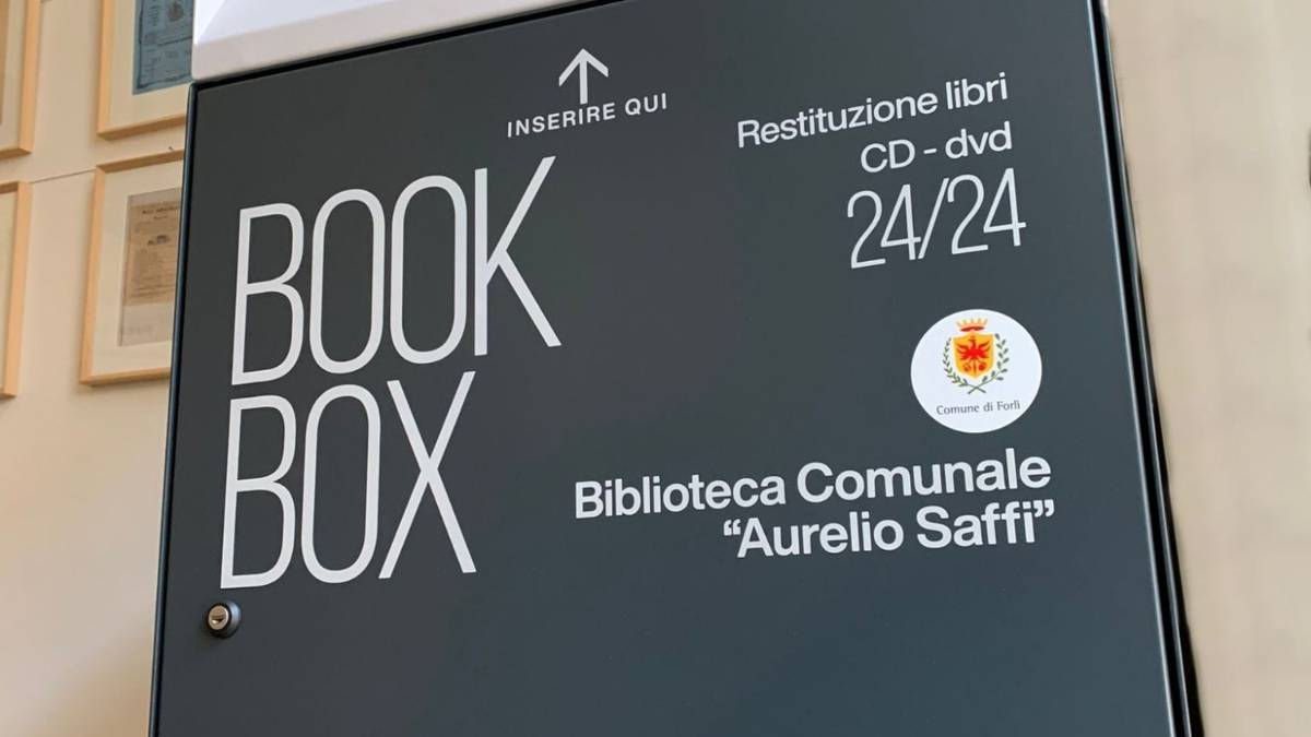 Forlì, biblioteca Saffi: un box per restituire libri e dvd a tutte le ore
