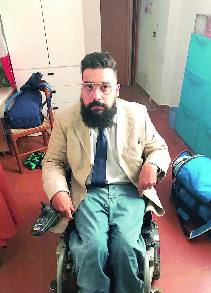 Gara di solidarietà per aiutare Andrea a spostarsi in carrozzina e seguire l'Unieuro Forlì