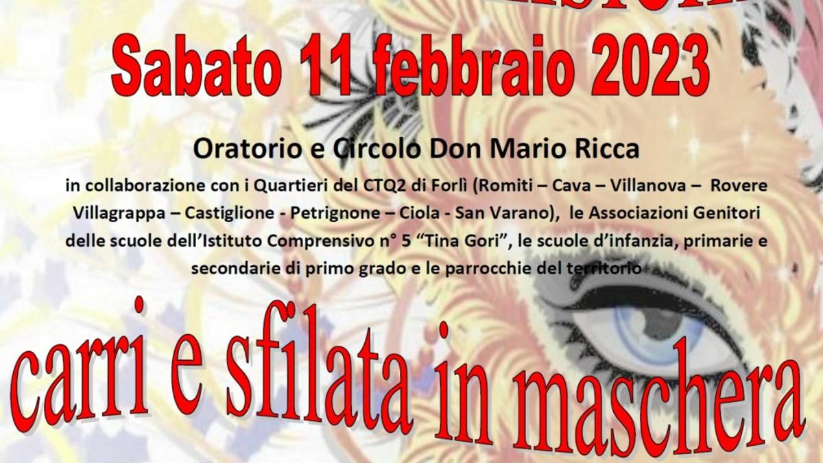 Forlì, sabato torna Carnevale insieme