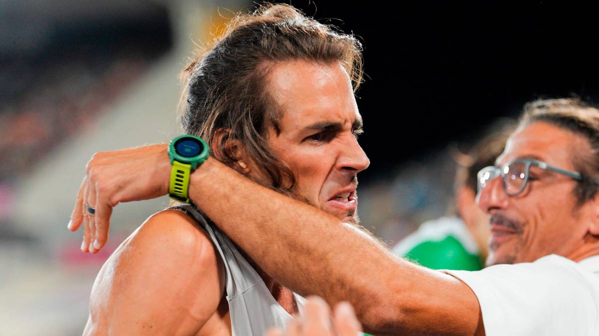 L’abbraccio tra Tamberi e Ciotti dopo il trionfo europeo foto grana/fidal