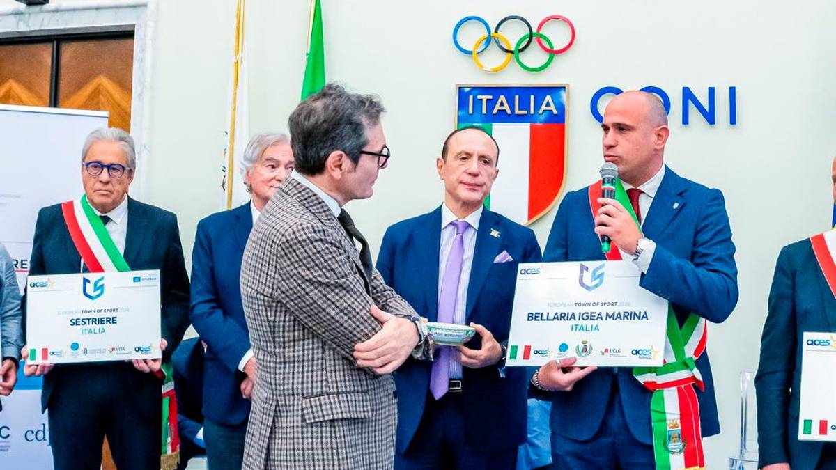 Il sindaco Filippo Giorgetti lunedì al Coni