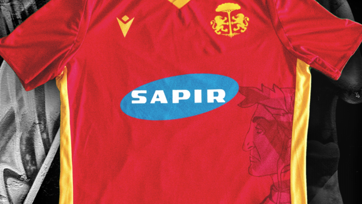 Calcio C, la maglia del Ravenna dedicata a Dante Alighieri