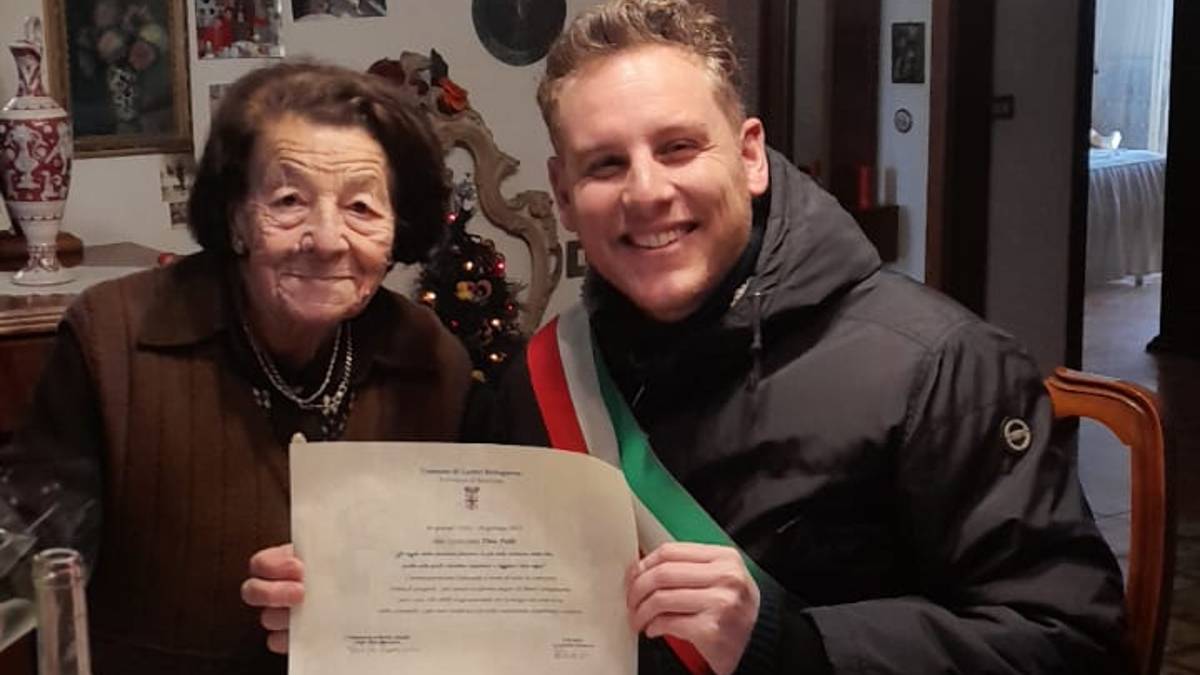 Lavorare, camminare e pregare: Tina Palli a Castelbolognese festeggia 100 anni
