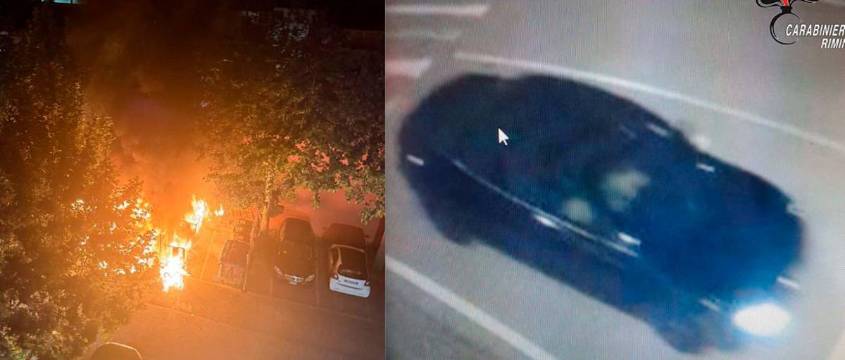 Riccione, incendio all’auto di Davide Barzan: la pista di un’auto sospetta