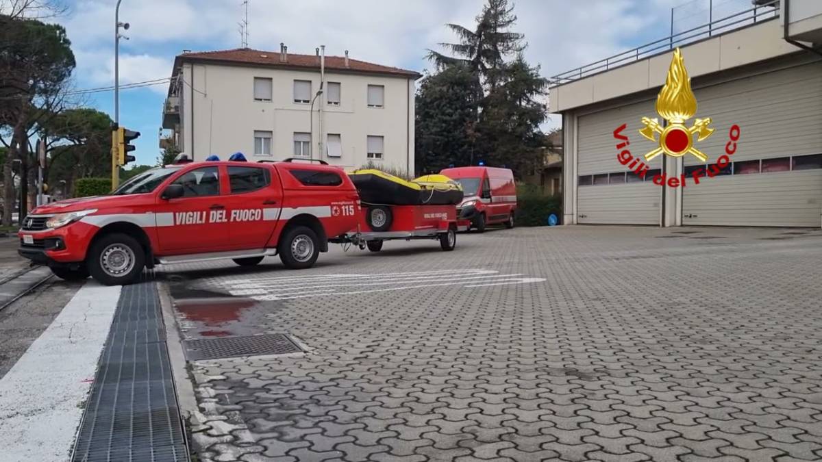 Maltempo nelle Marche: in azione anche i Vigili del Fuoco di Forlì-Cesena e di Rimini