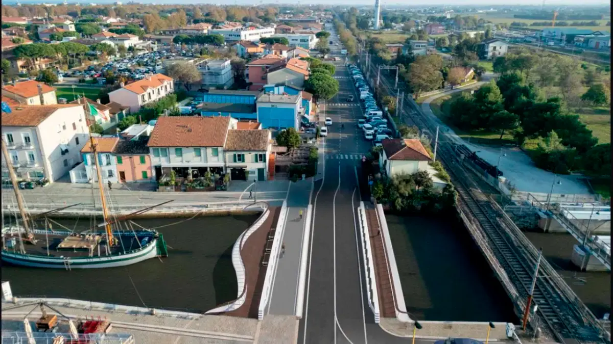 Il rendering del nuovo ponte che sarà inaugurato all’inizio del 2027