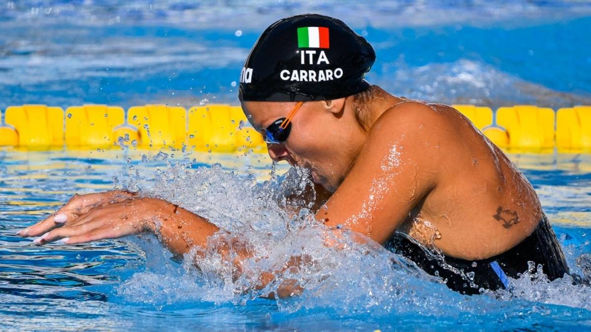 Nuoto, Europei: argento per Martina Carraro nei 50 rana. Ilaria Bianchi 6ª nei 100 farfalla