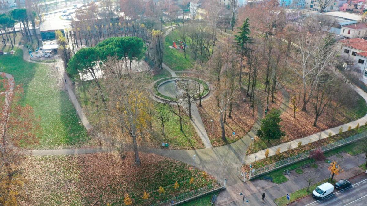 Il parco del Tondo di Lugo, dove è avvenuto il pestaggio