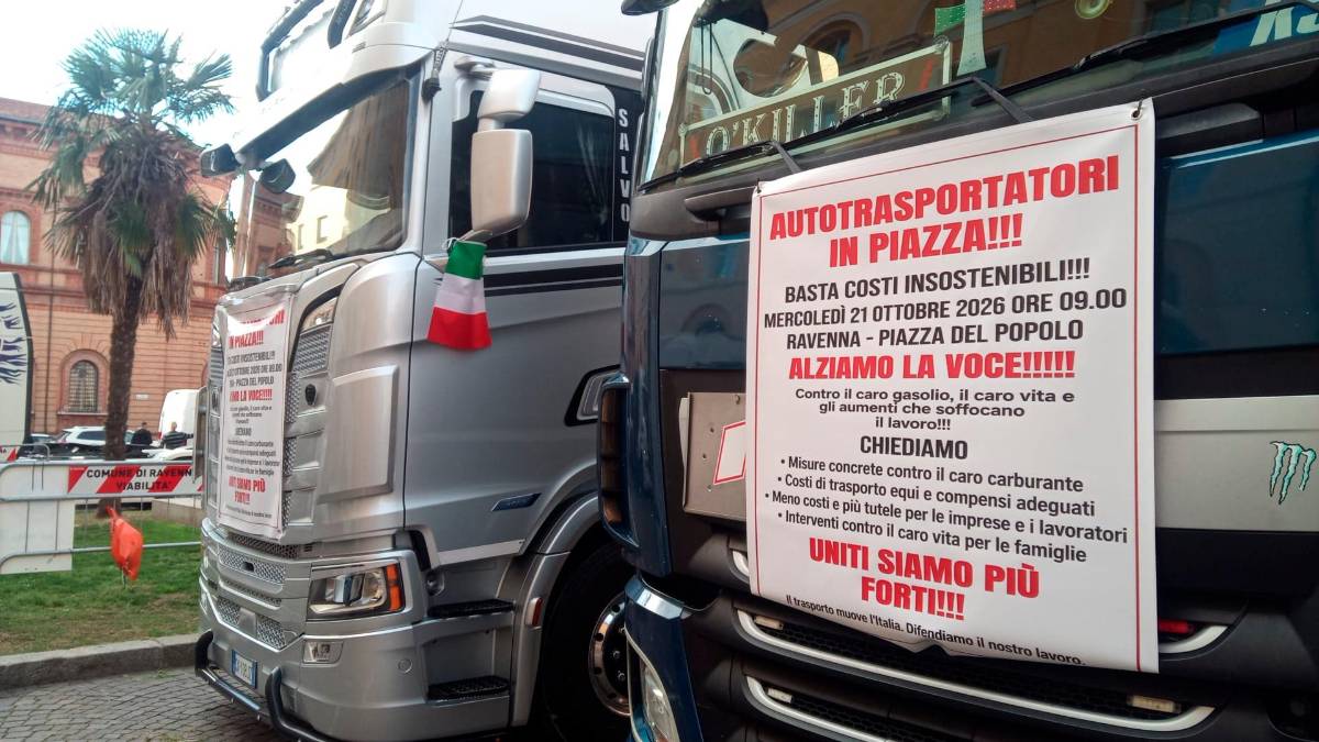 Ravenna, la protesta degli autotrasportatori contro il caro gasolio VIDEO GALLERY