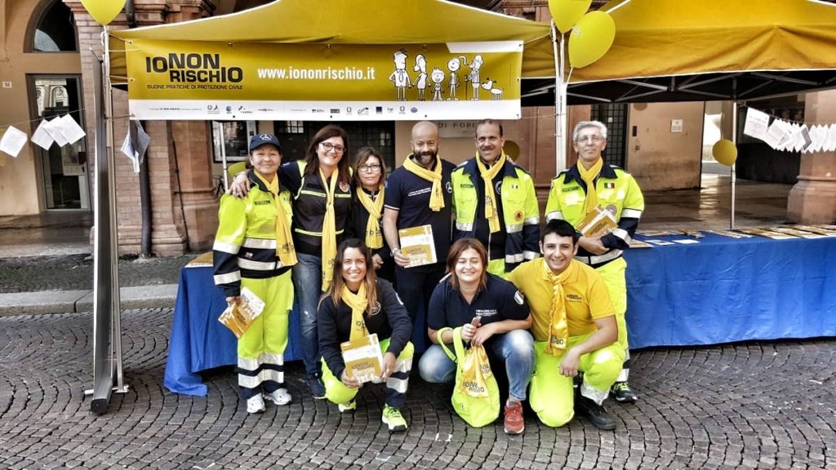 Forlì, Protezione civile in piazza