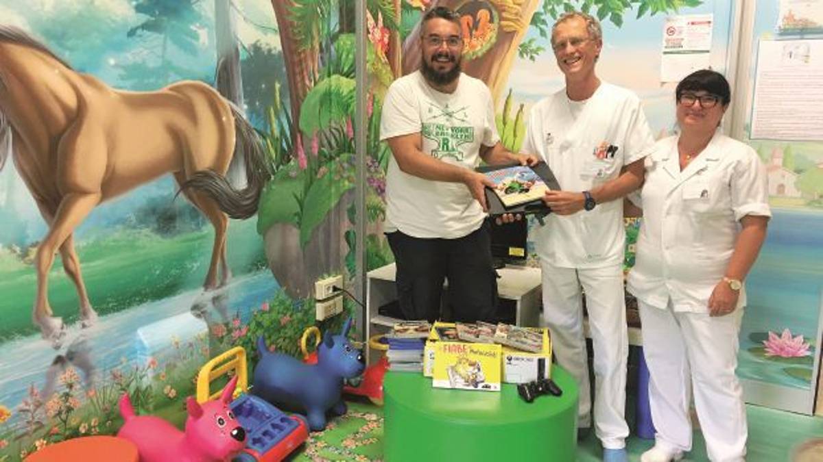 Le fiabe dei motociclisti dell'autore di Ravenna per regalare playstation ai bimbi ricoverati