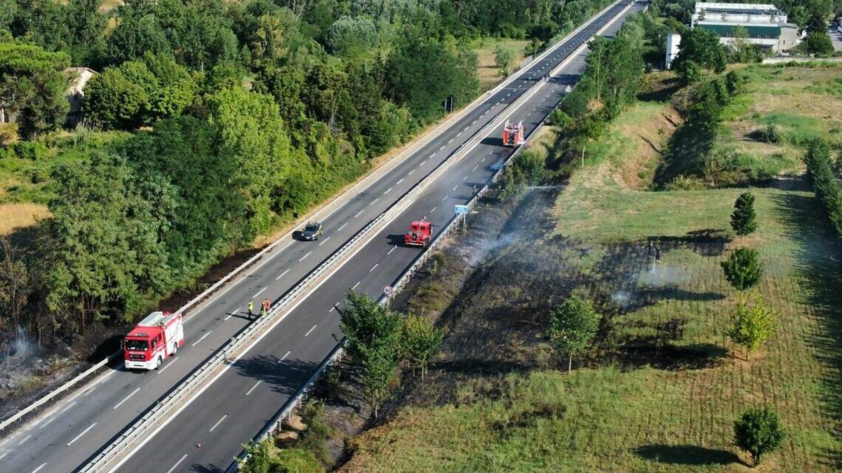 Incendio: E45 chiusa tra Borello di Cesena e Bivio Montegelli