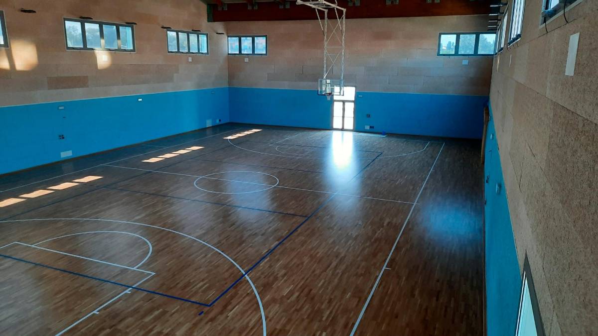 La nuova palestra del liceo di Viserba