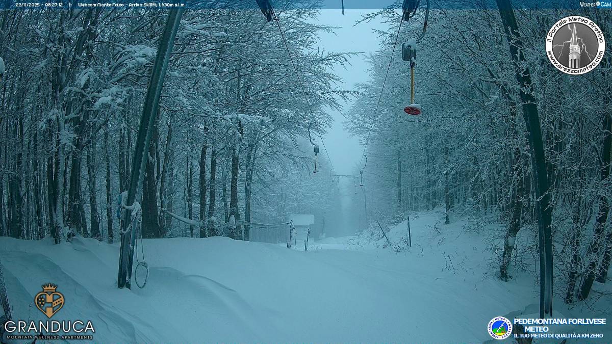 L’impianto di risalita sul Monte Falco