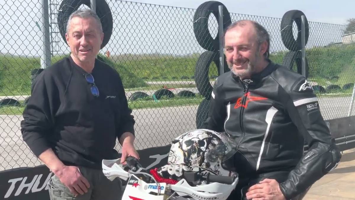 Forlimpopoli, Loris Reggiani: Venite al Galliano Park a provare la moto elettrica VIDEO