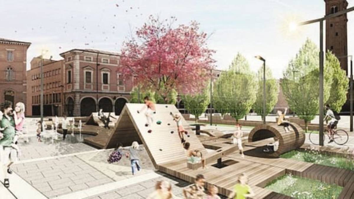 Ultimo tassello per piazza della Libertà: appaltata l’area giochi per i bambini