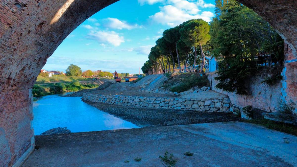 Cesena, fiume Savio: proseguono i lavori per aumentare la capacità idraulica