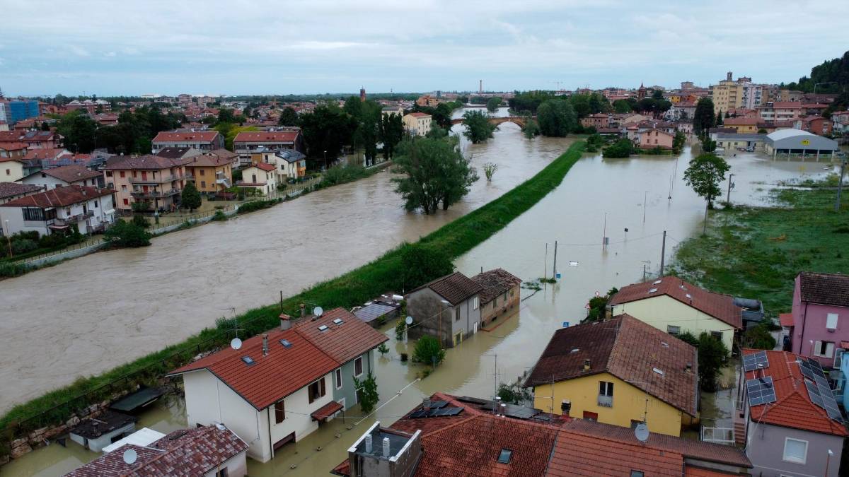 L’esondazione del fiume Savio nel maggio 2023