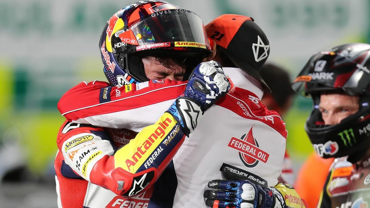Moto2, trionfano Di Giannantonio e il Gresini Racing, Bezzecchi 2°