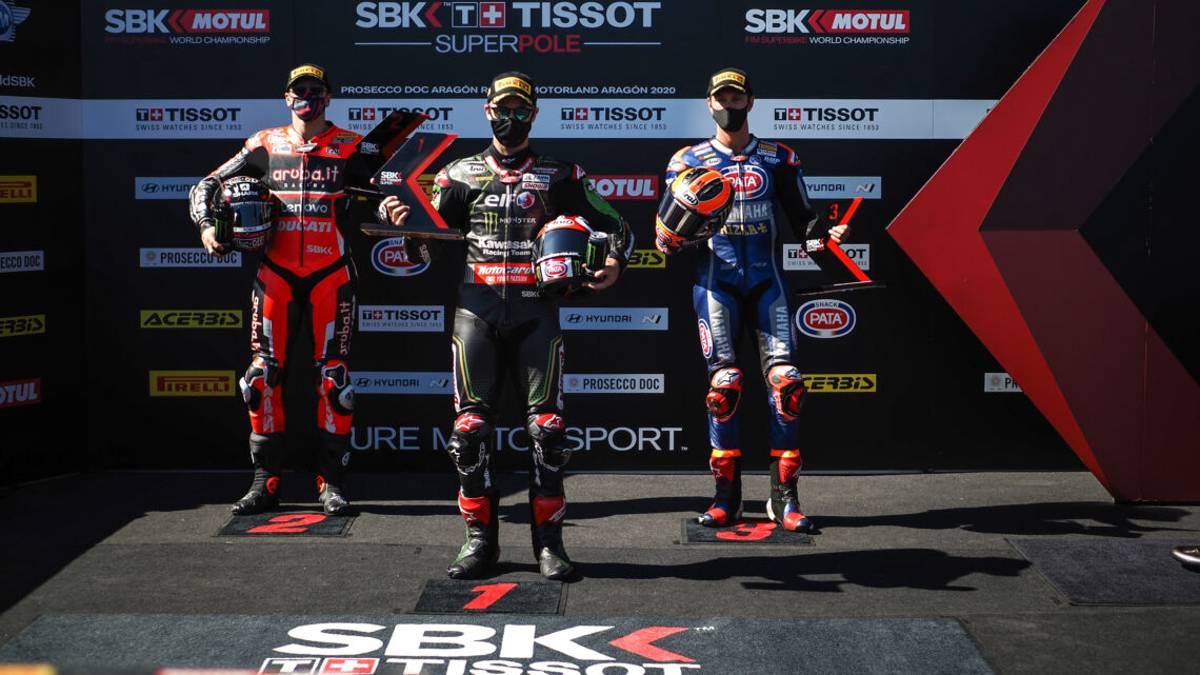 Superbike, GpAragon: Superpole Race a Rea, Rinaldi 8°
