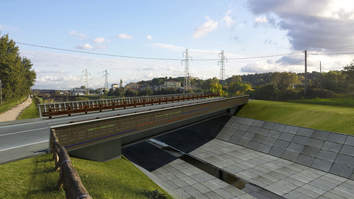 Rimini, domani nasce il nuovo ponte sull'Ausa
