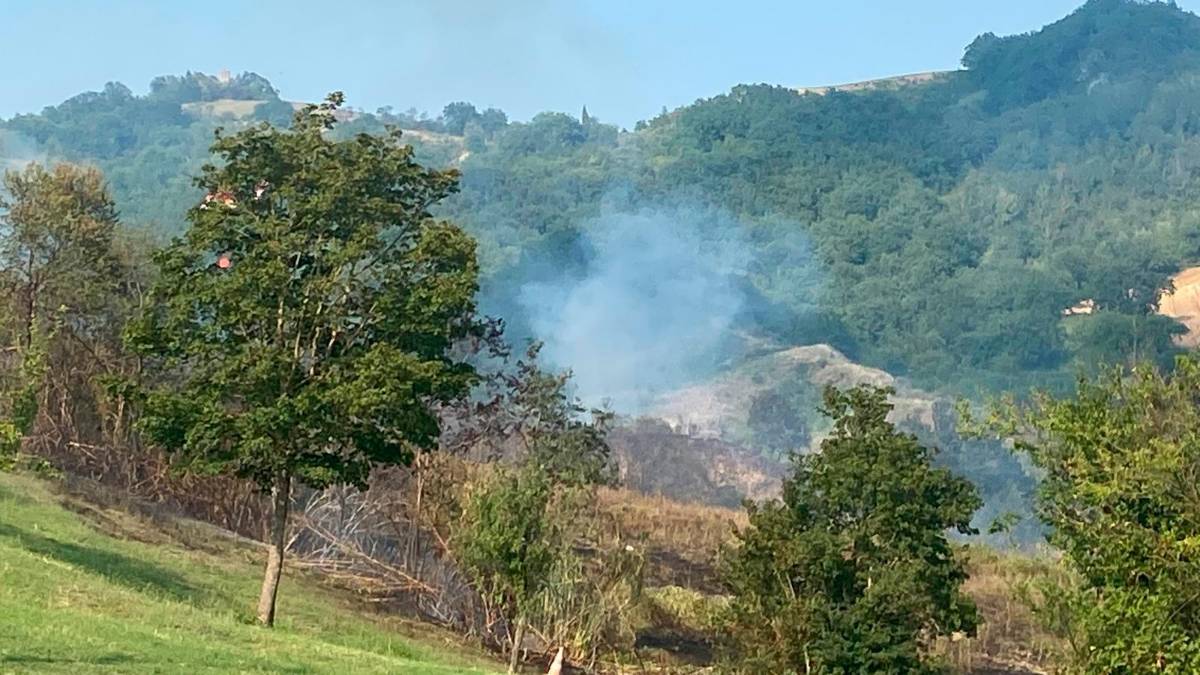 Maxi incendio tra le colline di Borello di Cesena e Gualdo di Roncofreddo spento questa mattina - VIDEO