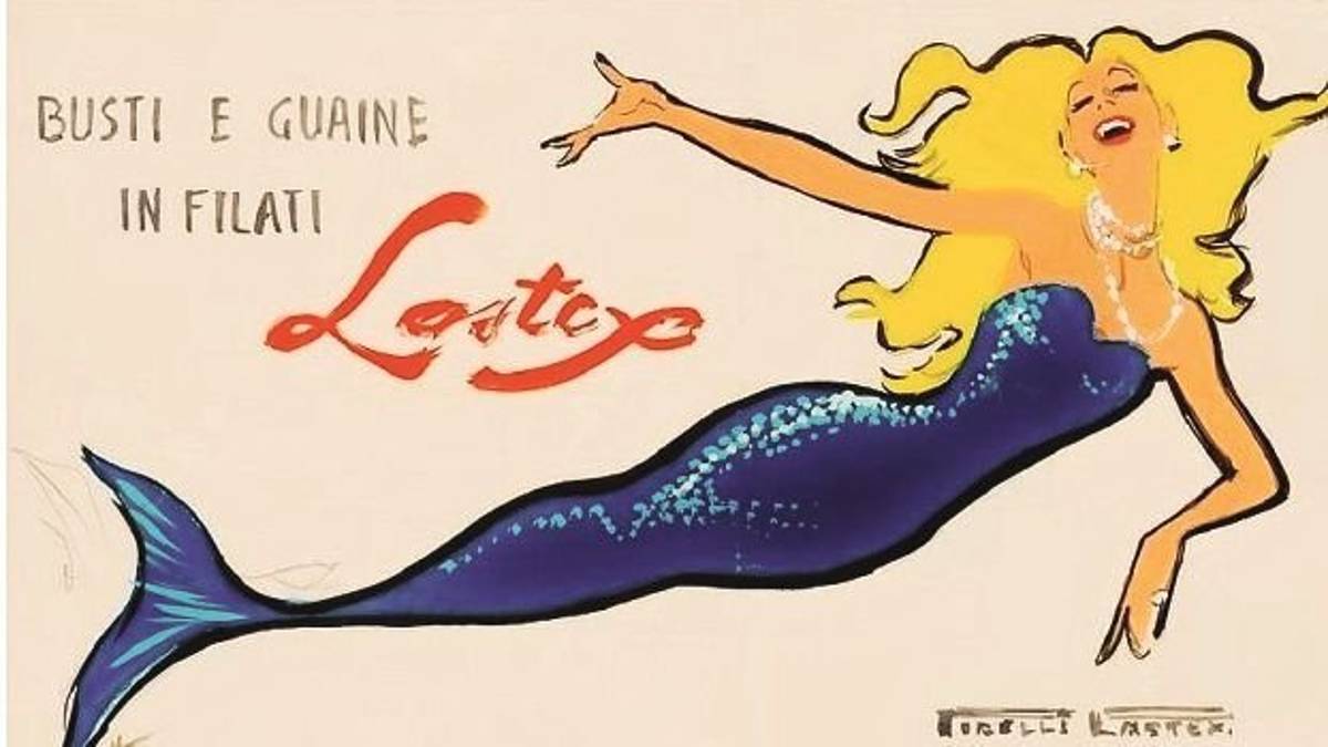 Sirene e turismo balneare, Renè Gruau per Rimini
