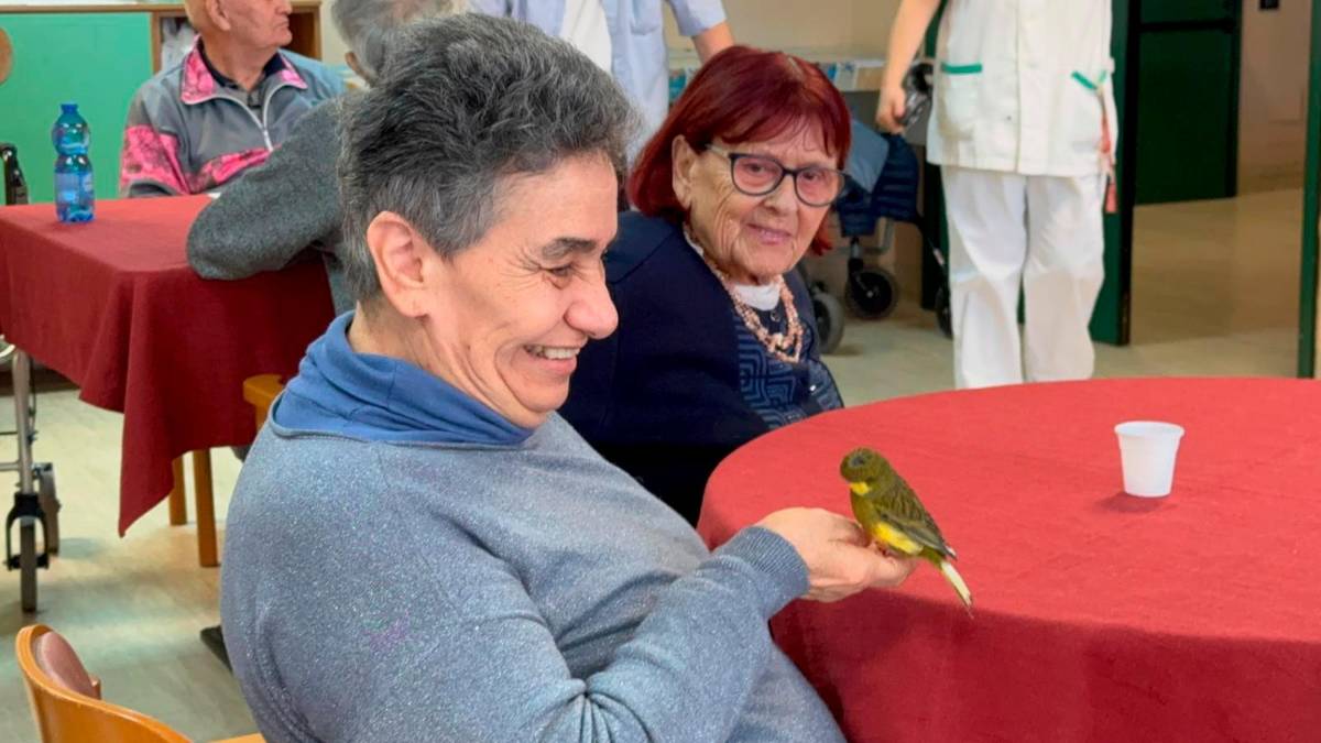 Cesena, ecco “Canarino amico mio”: la pet therapy che mette le ali