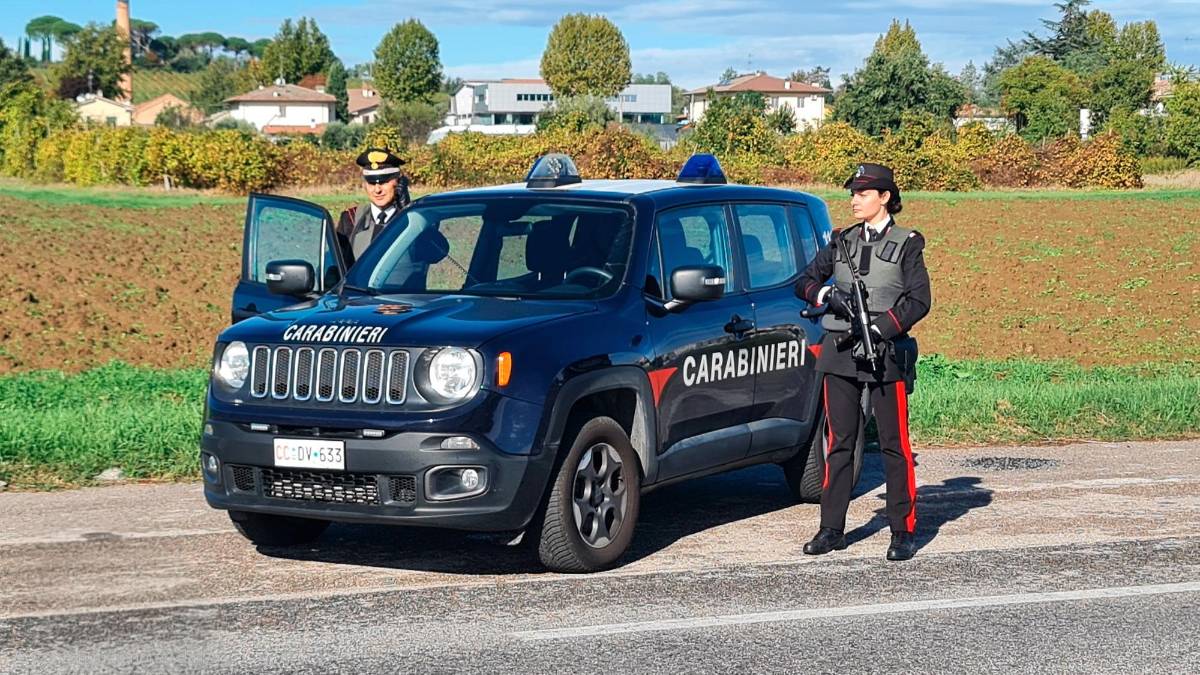 Un controllo dei Carabinieri di Meldola