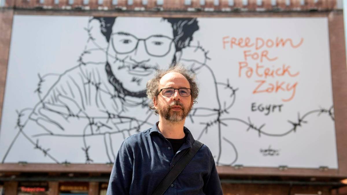 Costantini dona il suo ritratto di Patrick Zaki al Mambo