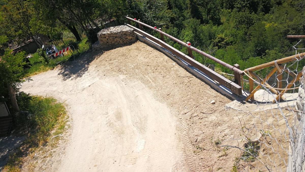 L'abitato di Montecodruzzo torna in sicurezza; completati i lavori