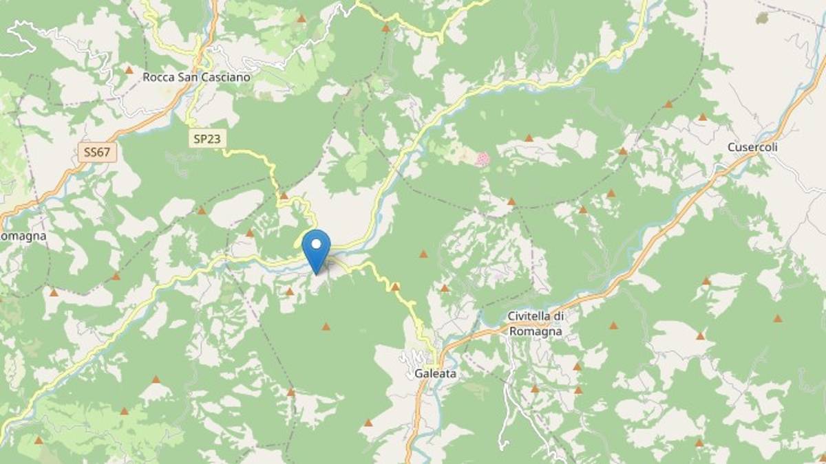 Terremoto domenica: scossa con epicentro a Galeata