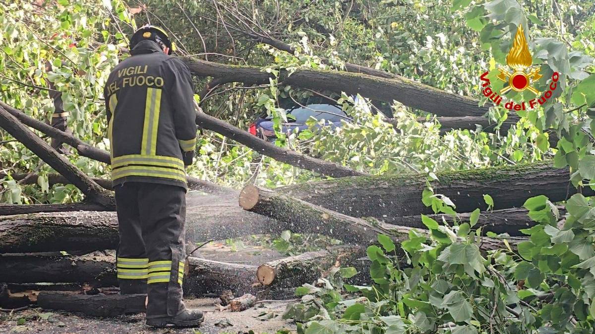 Bufera nel forlivese: nella notte 70 interventi dei Vigili del Fuoco VIDEO